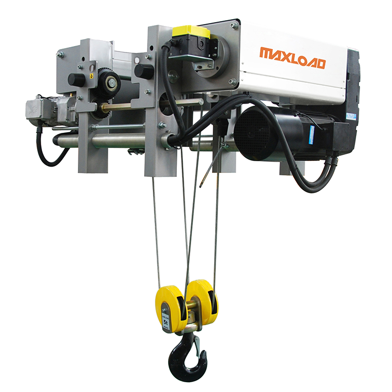 Single beam low headroom wire electric hoist